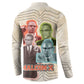Malcolm X Button Sweatshirt Pop Art Portrait Collage Civil Rights Activist Retro Style Design