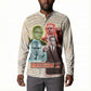 Malcolm X Button Sweatshirt Pop Art Portrait Collage Civil Rights Activist Retro Style Design