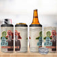 Malcolm X 4 in 1 Can Cooler Tumbler Pop Art Portrait Collage Civil Rights Activist Retro Style Design - African Pride