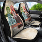Malcolm X Car Seat Cover Pop Art Portrait Collage Civil Rights Activist Retro Style Design - African Pride