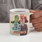 Malcolm X Ceramic Mug Pop Art Portrait Collage Civil Rights Activist Retro Style Design - African Pride