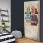 Malcolm X Door Cover Pop Art Portrait Collage Civil Rights Activist Retro Style Design - African Pride