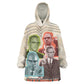 Malcolm X Kid Wearable Blanket Hoodie Pop Art Portrait Collage Civil Rights Activist Retro Style Design - African Pride