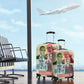 Malcolm X Luggage Cover Pop Art Portrait Collage Civil Rights Activist Retro Style Design - African Pride