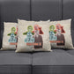 Malcolm X Pillow Cover Pop Art Portrait Collage Civil Rights Activist Retro Style Design - African Pride