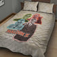 Malcolm X Quilt Bed Set Pop Art Portrait Collage Civil Rights Activist Retro Style Design - African Pride