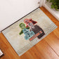 Malcolm X Rubber Doormat Pop Art Portrait Collage Civil Rights Activist Retro Style Design - African Pride