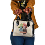 Malcolm X Shoulder Handbag Pop Art Portrait Collage Civil Rights Activist Retro Style Design - African Pride