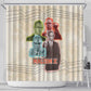 Malcolm X Shower Curtain Pop Art Portrait Collage Civil Rights Activist Retro Style Design - African Pride