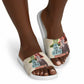 Malcolm X Slide Sandals Pop Art Portrait Collage Civil Rights Activist Retro Style Design - African Pride