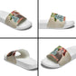 Malcolm X Slide Sandals Pop Art Portrait Collage Civil Rights Activist Retro Style Design - African Pride