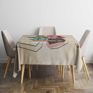 Malcolm X Tablecloth Pop Art Portrait Collage Civil Rights Activist Retro Style Design - African Pride