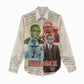 Malcolm X Women Casual Shirt Pop Art Portrait Collage Civil Rights Activist Retro Style Design - African Pride