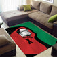 Malcolm X Area Rug Truth Is on the Side of the Oppressed Quote Civil Rights Tribute - African Pride
