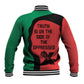 Malcolm X Baseball Jacket Truth Is on the Side of the Oppressed Quote Civil Rights Tribute - African Pride