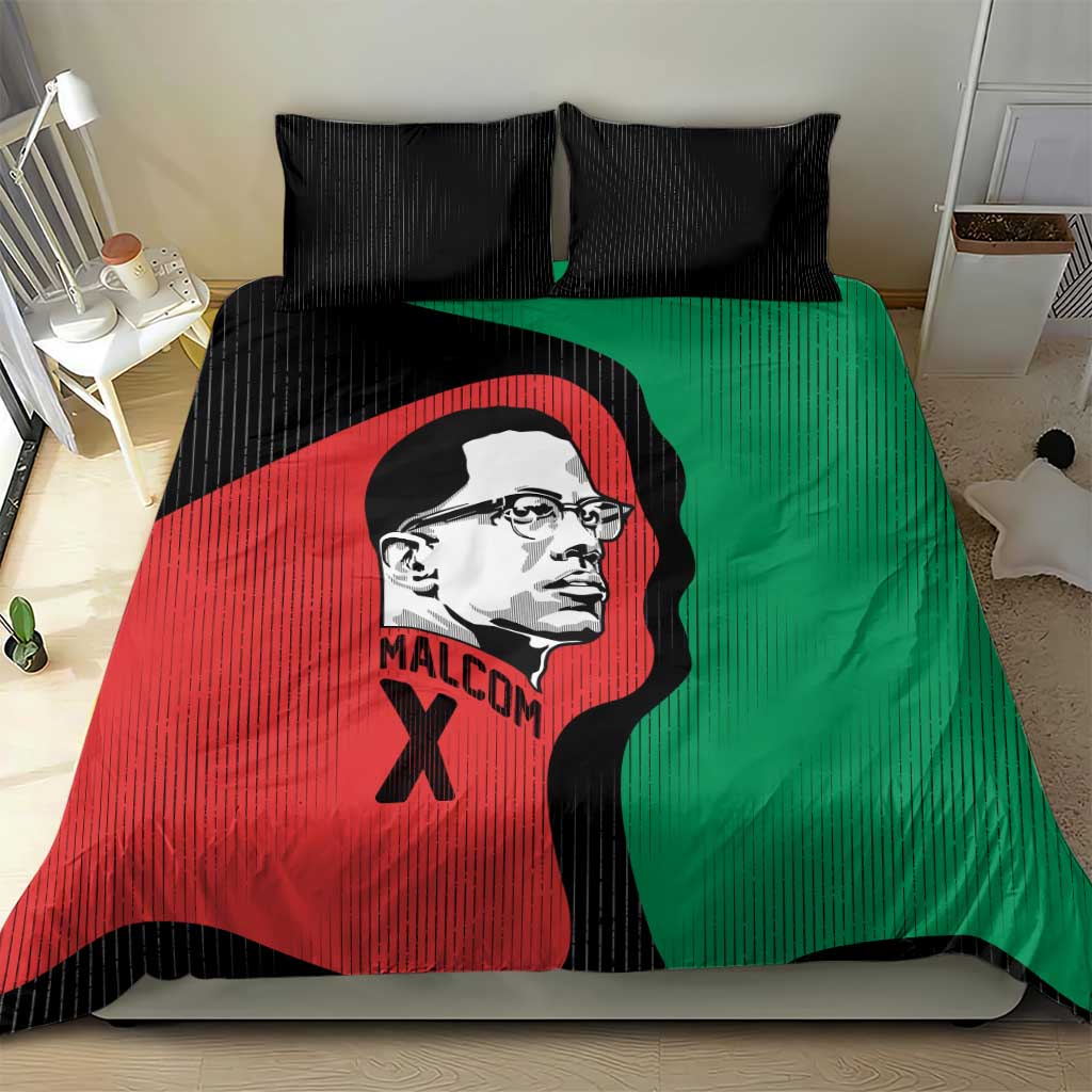 Malcolm X Bedding Set Truth Is on the Side of the Oppressed Quote Civil Rights Tribute - African Pride