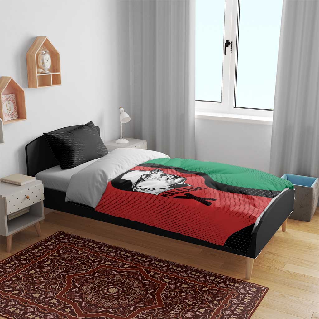 Malcolm X Bedding Set Truth Is on the Side of the Oppressed Quote Civil Rights Tribute - African Pride