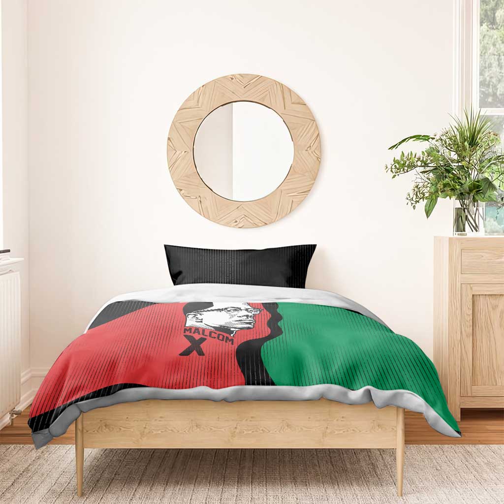 Malcolm X Bedding Set Truth Is on the Side of the Oppressed Quote Civil Rights Tribute - African Pride