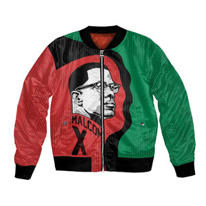 Malcolm X Bomber Jacket Truth Is on the Side of the Oppressed Quote Civil Rights Tribute - African Pride