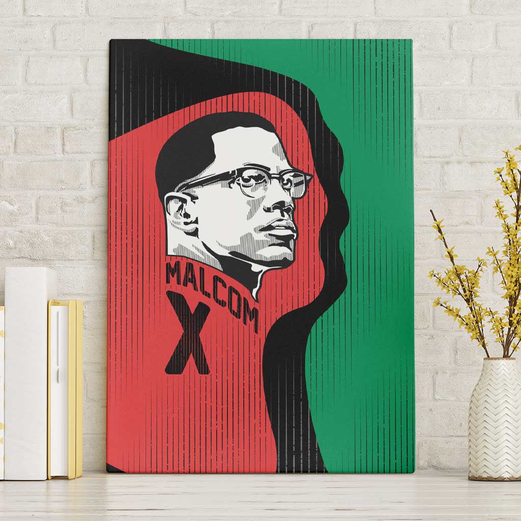 Malcolm X Canvas Wall Art Truth Is on the Side of the Oppressed Quote Civil Rights Tribute - African Pride