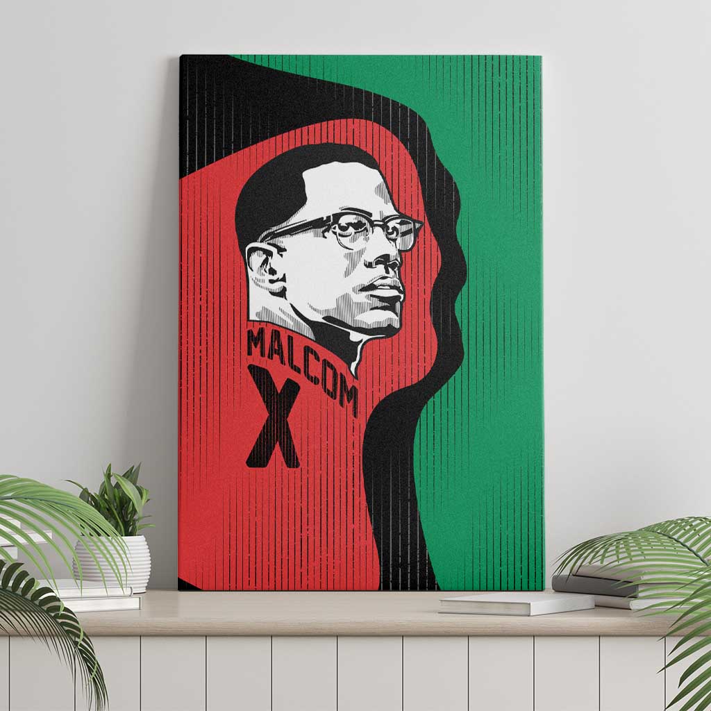 Malcolm X Canvas Wall Art Truth Is on the Side of the Oppressed Quote Civil Rights Tribute - African Pride