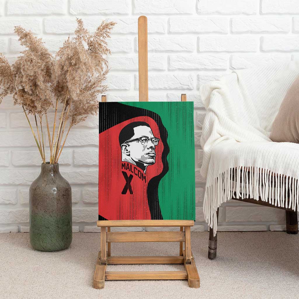 Malcolm X Canvas Wall Art Truth Is on the Side of the Oppressed Quote Civil Rights Tribute - African Pride