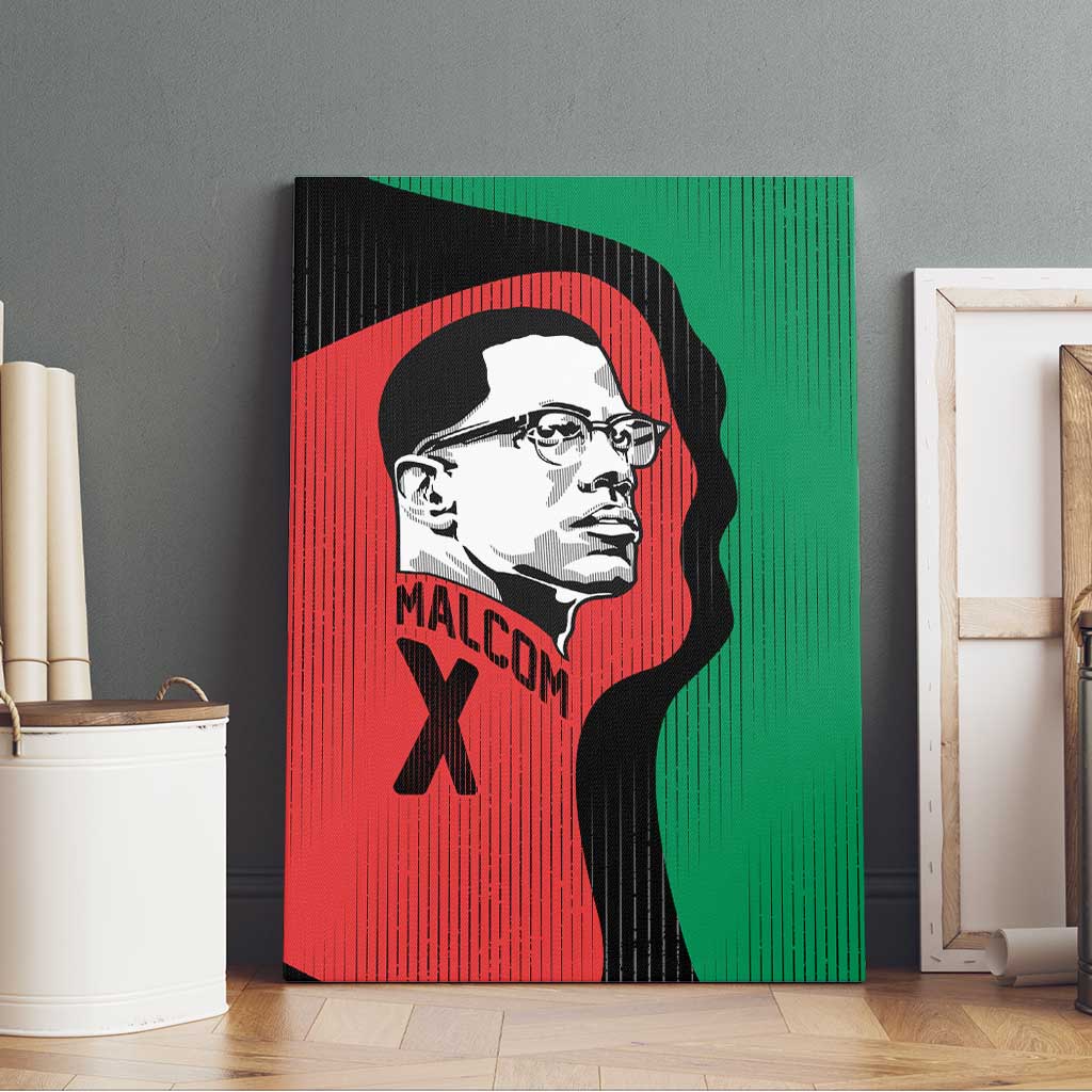 Malcolm X Canvas Wall Art Truth Is on the Side of the Oppressed Quote Civil Rights Tribute - African Pride