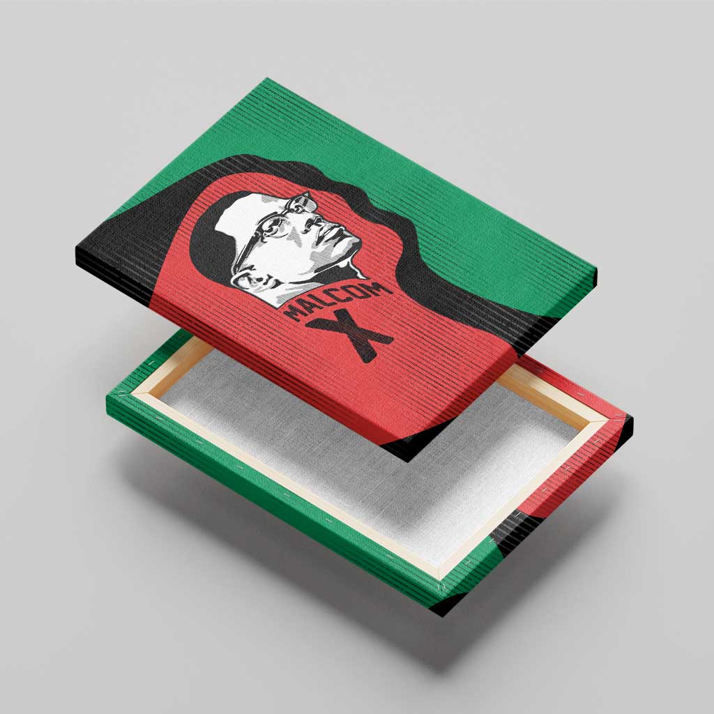 Malcolm X Canvas Wall Art Truth Is on the Side of the Oppressed Quote Civil Rights Tribute - African Pride