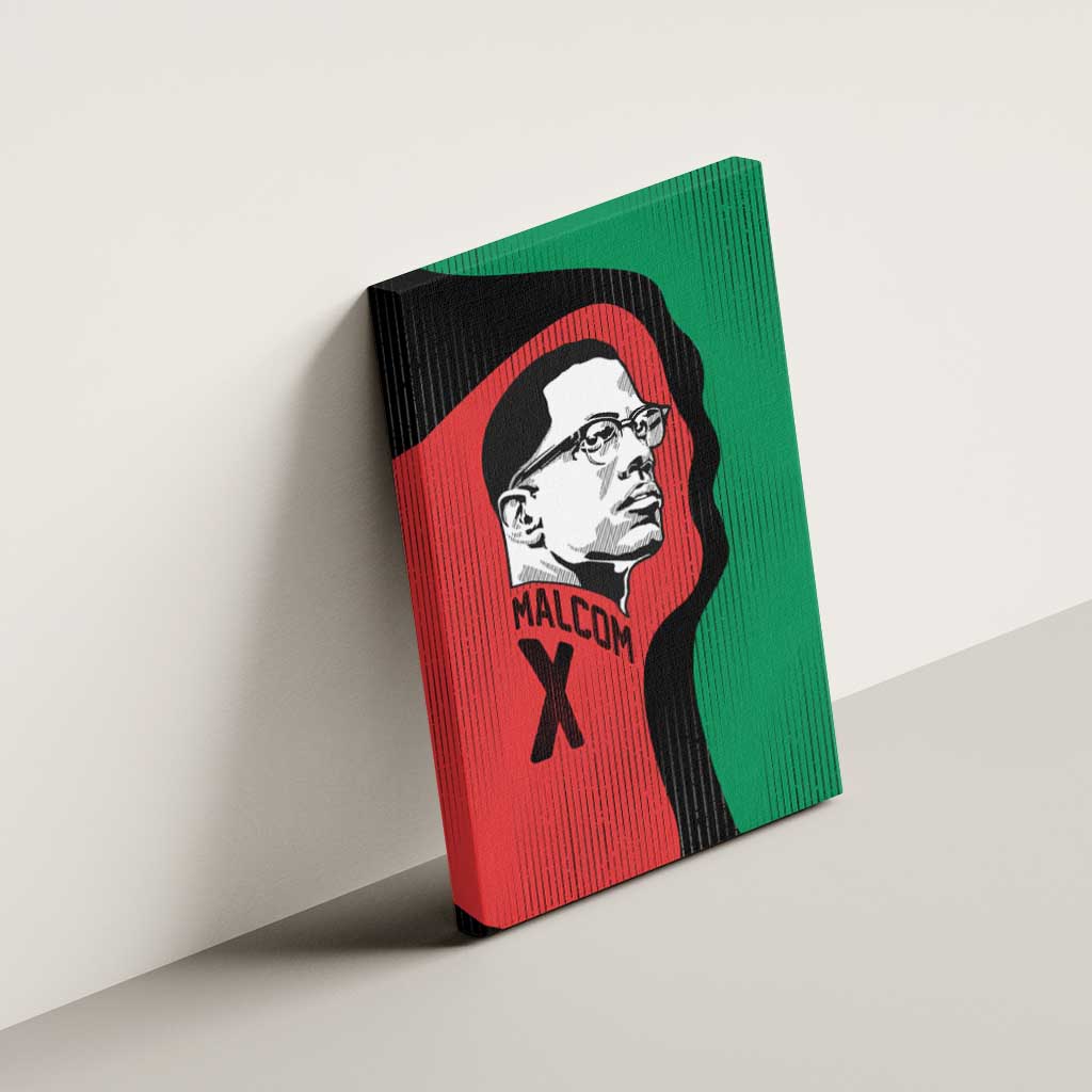Malcolm X Canvas Wall Art Truth Is on the Side of the Oppressed Quote Civil Rights Tribute - African Pride