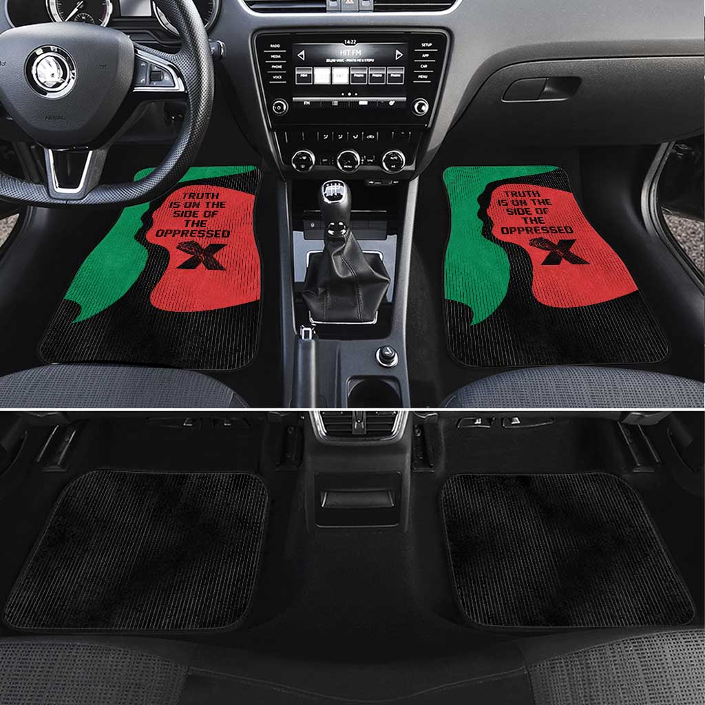 Malcolm X Car Mats Truth Is on the Side of the Oppressed Quote Civil Rights Tribute - African Pride