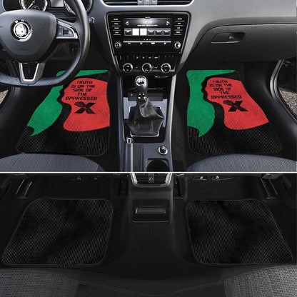 Malcolm X Car Mats Truth Is on the Side of the Oppressed Quote Civil Rights Tribute - African Pride