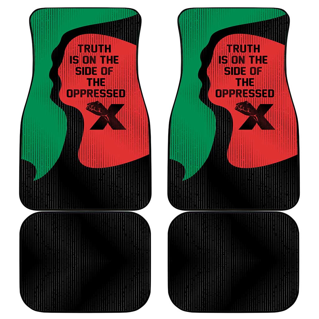 Malcolm X Car Mats Truth Is on the Side of the Oppressed Quote Civil Rights Tribute - African Pride