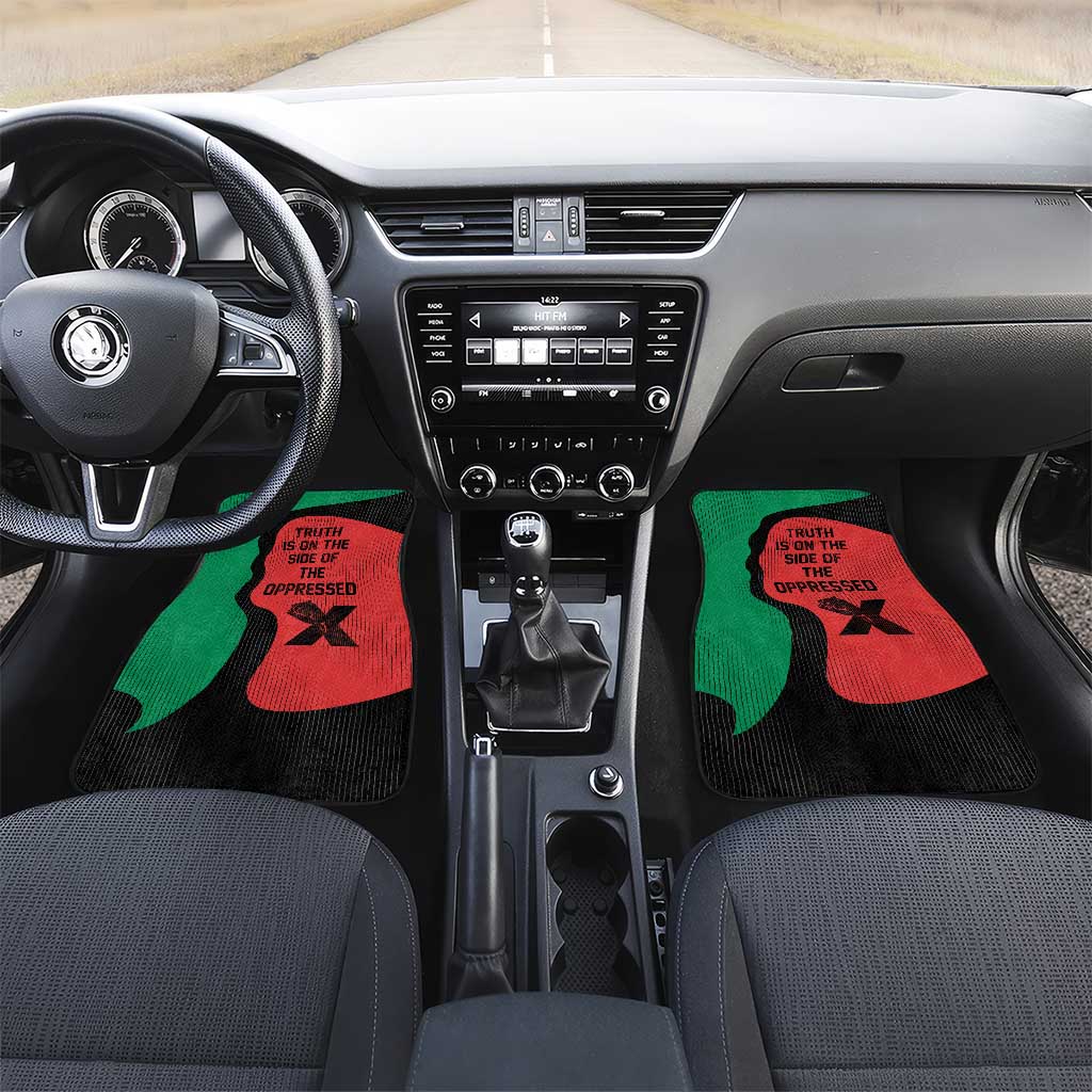 Malcolm X Car Mats Truth Is on the Side of the Oppressed Quote Civil Rights Tribute - African Pride