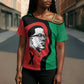 Malcolm X Cross Shoulder Shirt Truth Is on the Side of the Oppressed Quote Civil Rights Tribute - African Pride