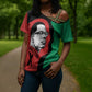Malcolm X Cross Shoulder Shirt Truth Is on the Side of the Oppressed Quote Civil Rights Tribute - African Pride