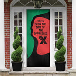 Malcolm X Door Cover Truth Is on the Side of the Oppressed Quote Civil Rights Tribute - African Pride