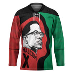Malcolm X Hockey Jersey Truth Is on the Side of the Oppressed Quote Civil Rights Tribute - African Pride