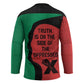 Malcolm X Hockey Jersey Truth Is on the Side of the Oppressed Quote Civil Rights Tribute - African Pride