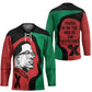 Malcolm X Hockey Jersey Truth Is on the Side of the Oppressed Quote Civil Rights Tribute - African Pride