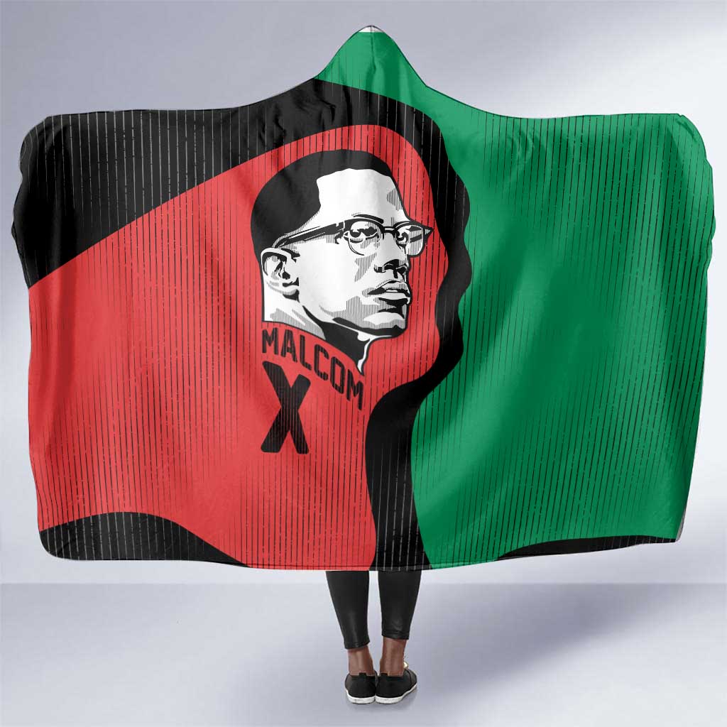Malcolm X Hooded Blanket Truth Is on the Side of the Oppressed Quote Civil Rights Tribute - African Pride