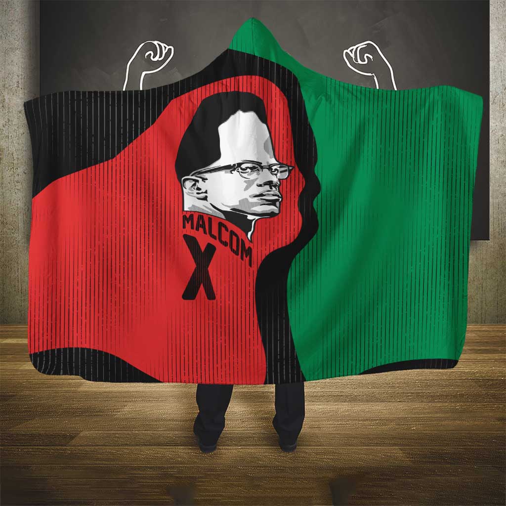 Malcolm X Hooded Blanket Truth Is on the Side of the Oppressed Quote Civil Rights Tribute - African Pride