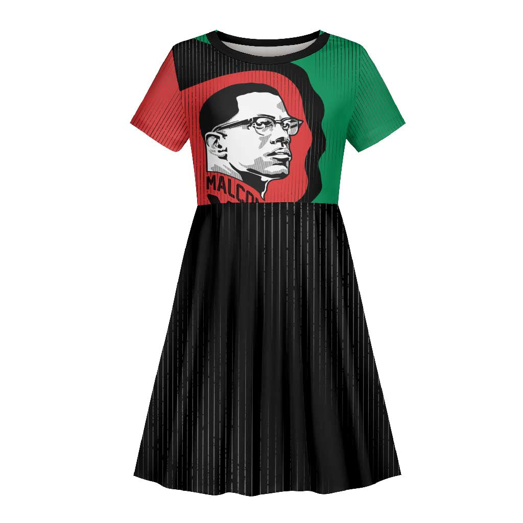 Malcolm X Kid Short Sleeve Dress Truth Is on the Side of the Oppressed Quote Civil Rights Tribute TS04