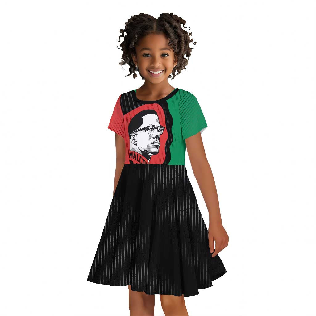 Malcolm X Kid Short Sleeve Dress Truth Is on the Side of the Oppressed Quote Civil Rights Tribute TS04