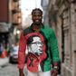 Malcolm X Long Sleeve Button Shirt Truth Is on the Side of the Oppressed Quote Civil Rights Tribute - African Pride