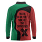 Malcolm X Long Sleeve Polo Shirt Truth Is on the Side of the Oppressed Quote Civil Rights Tribute - African Pride