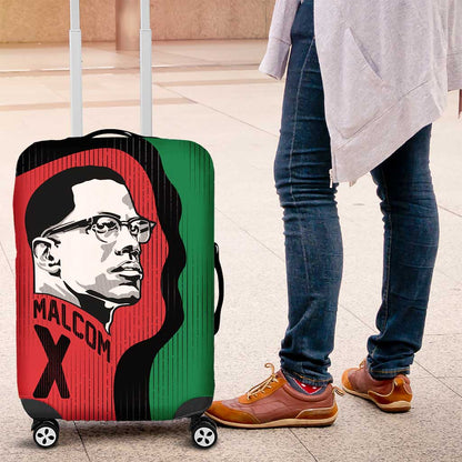 Malcolm X Luggage Cover Truth Is on the Side of the Oppressed Quote Civil Rights Tribute - African Pride