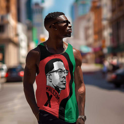 Malcolm X Men Tank Top Truth Is on the Side of the Oppressed Quote Civil Rights Tribute - African Pride