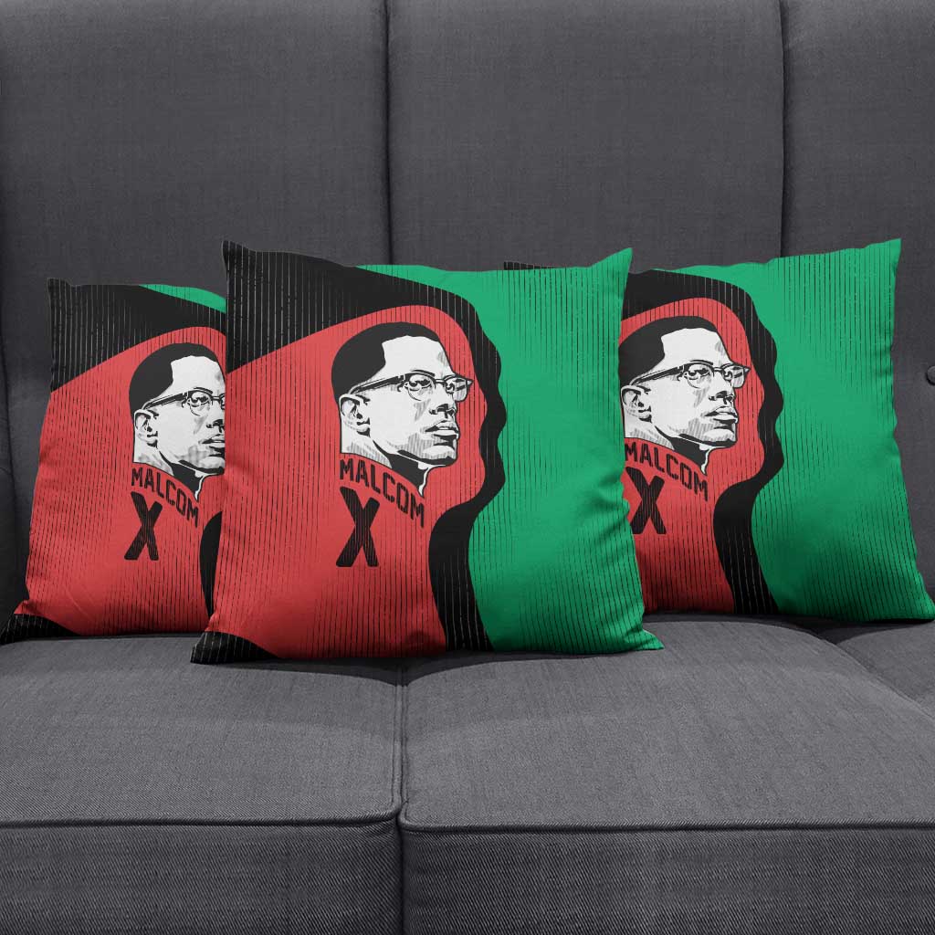 Malcolm X Pillow Cover Truth Is on the Side of the Oppressed Quote Civil Rights Tribute - African Pride