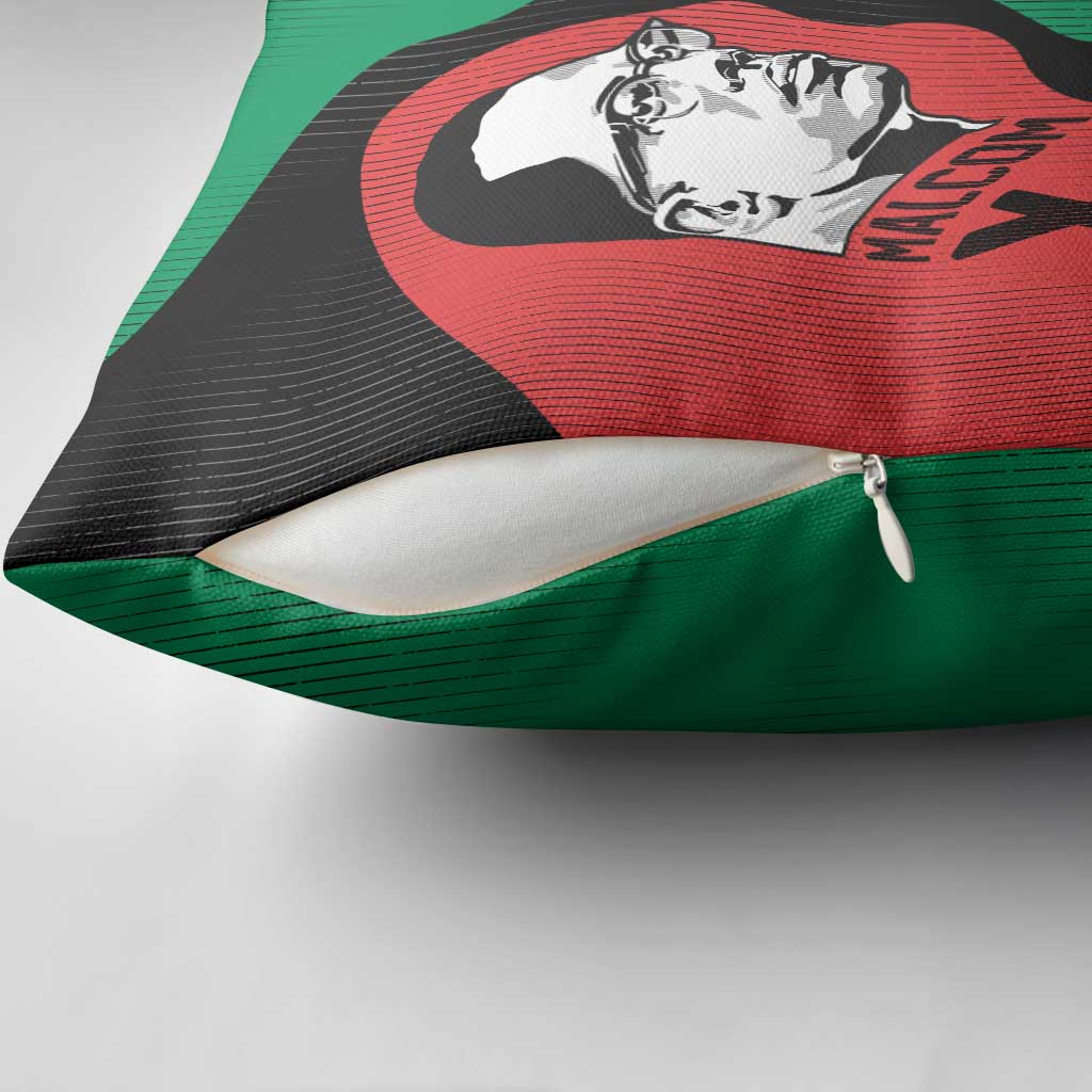 Malcolm X Pillow Cover Truth Is on the Side of the Oppressed Quote Civil Rights Tribute - African Pride