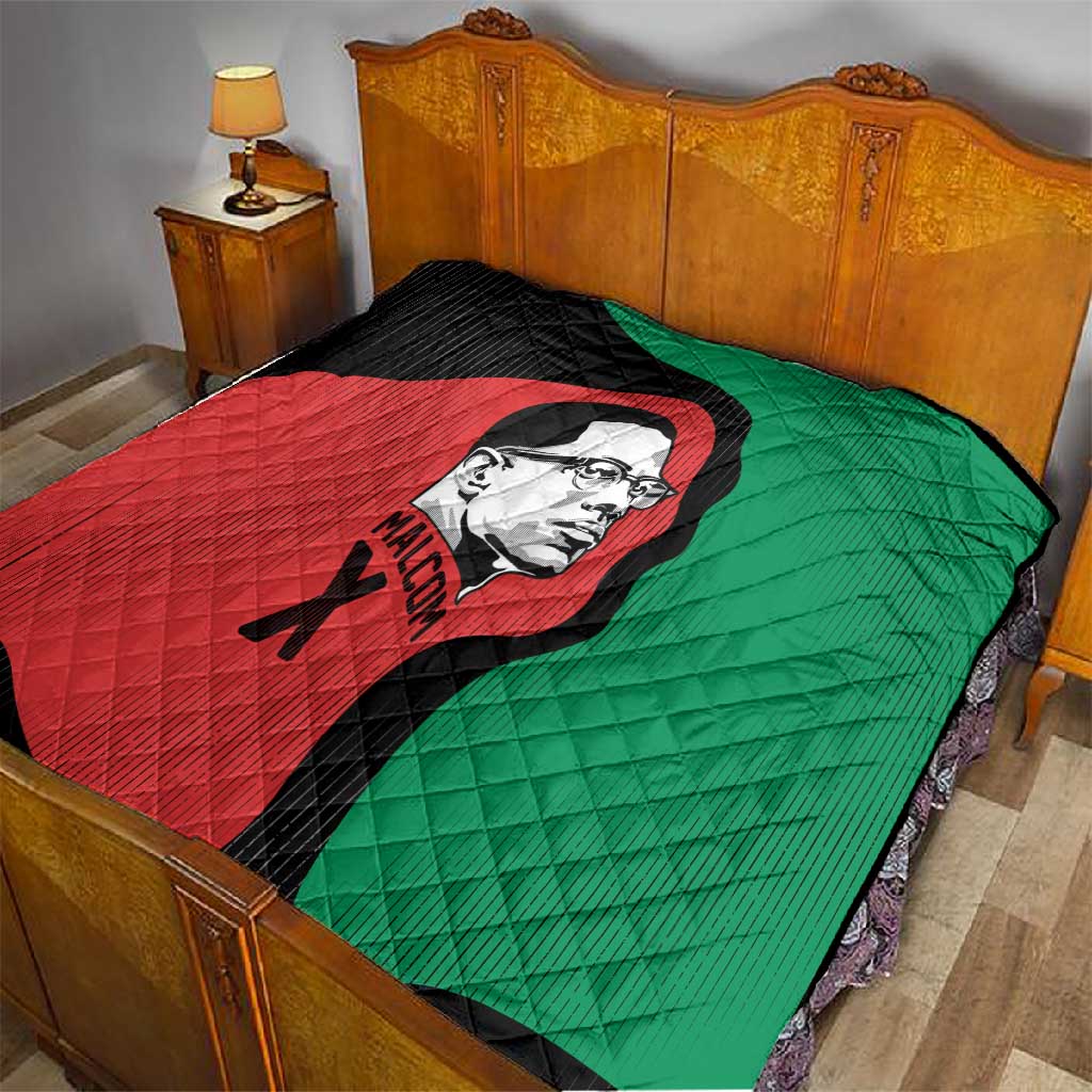 Malcolm X Quilt Truth Is on the Side of the Oppressed Quote Civil Rights Tribute - African Pride
